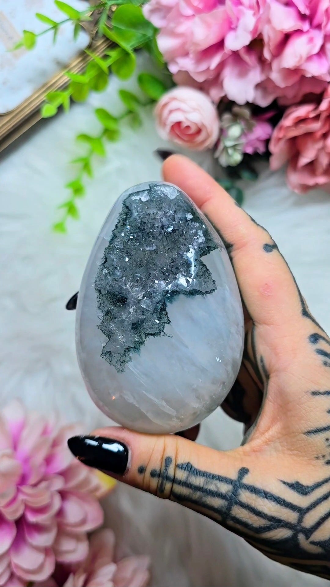 Druzy Rainbow Amethyst Egg 26