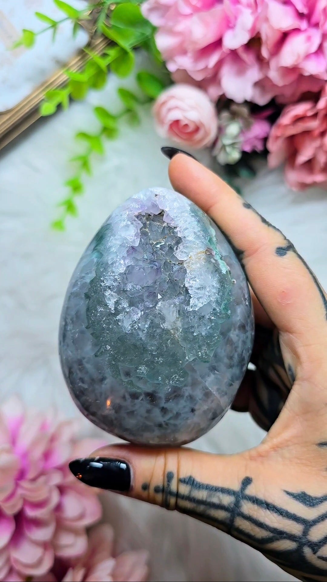 Druzy Rainbow Amethyst Egg 27