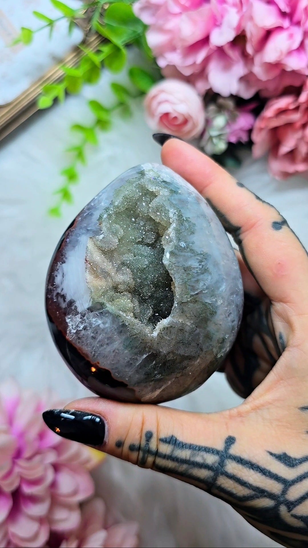 Druzy Rainbow Amethyst Egg 28