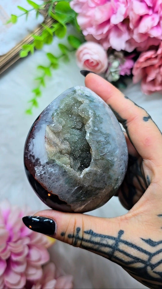 Druzy Rainbow Amethyst Egg 28