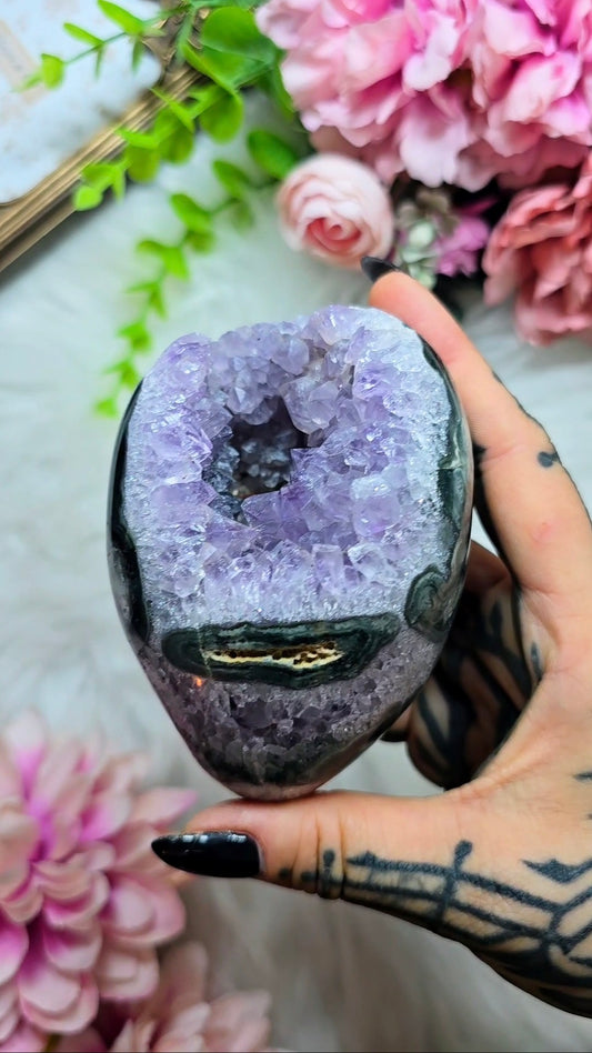 Druzy Rainbow Amethyst Egg 29