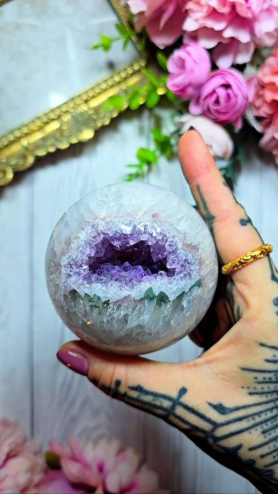 Rainbow Amethyst Sphere CS366