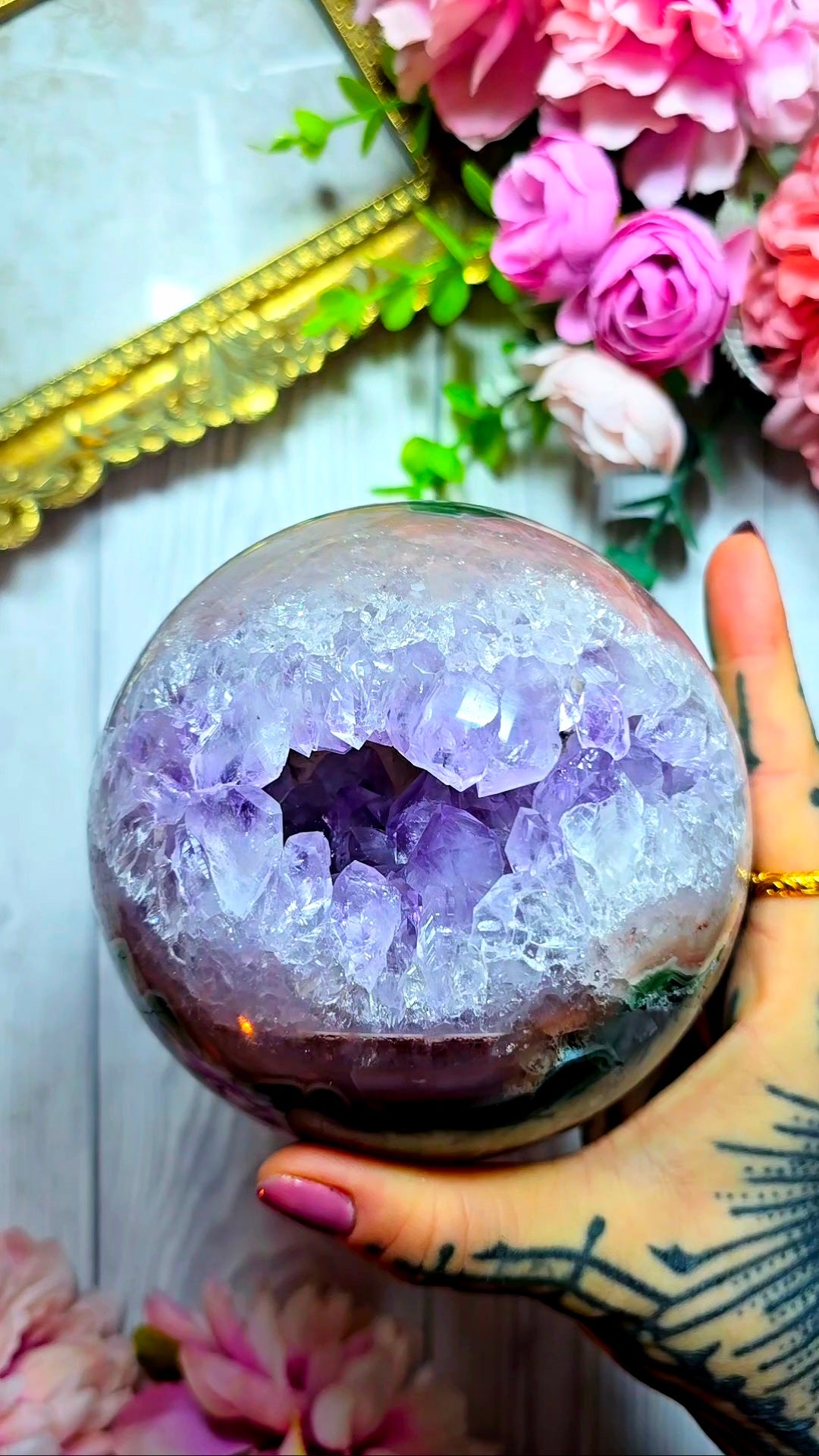 Rainbow Amethyst Sphere CS369