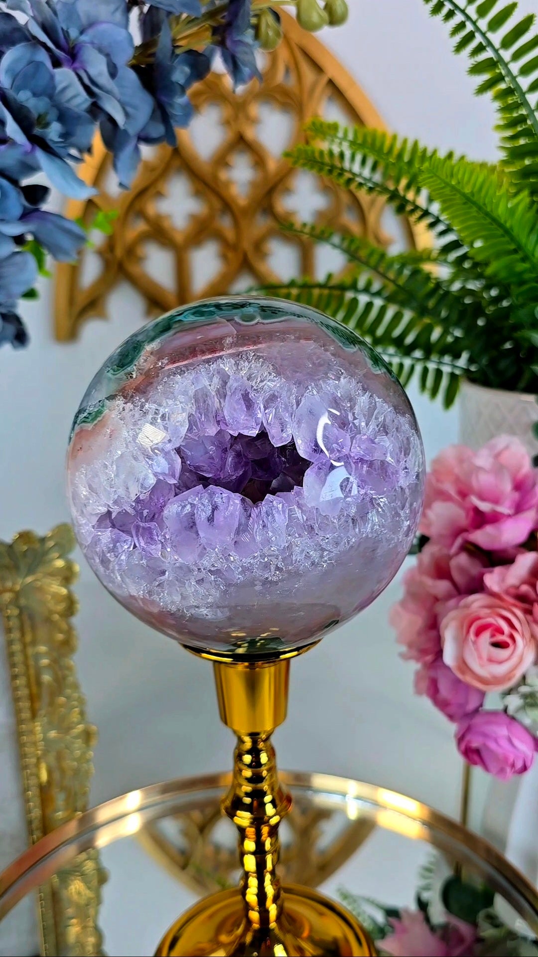 Rainbow Amethyst Sphere CS369