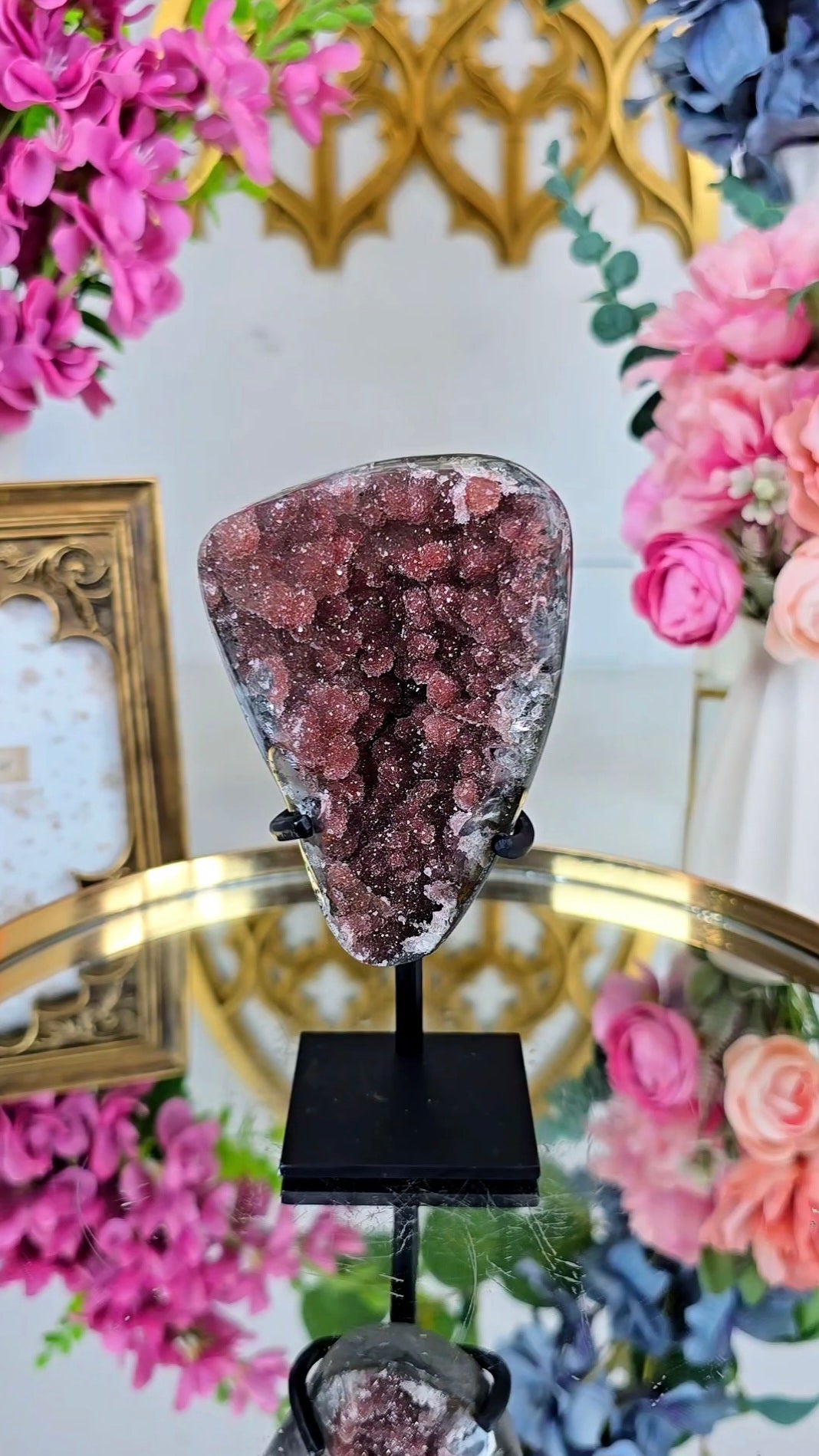 Sugary Rainbow Amethyst on Stand 264