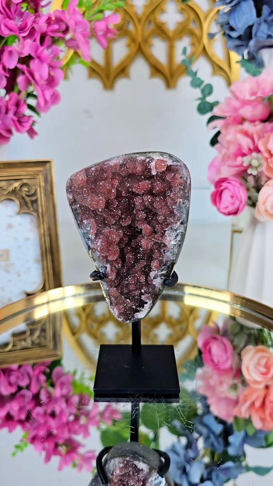 Sugary Rainbow Amethyst on Stand 264