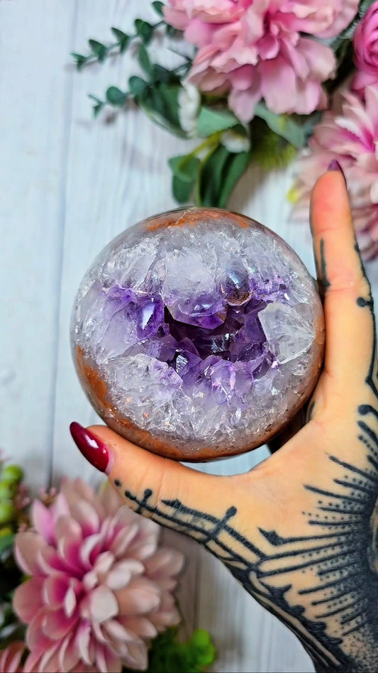 Druzy Rainbow Amethyst Sphere CS381