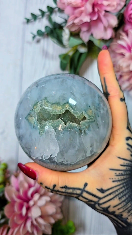Druzy Rainbow Amethyst Sphere CS382