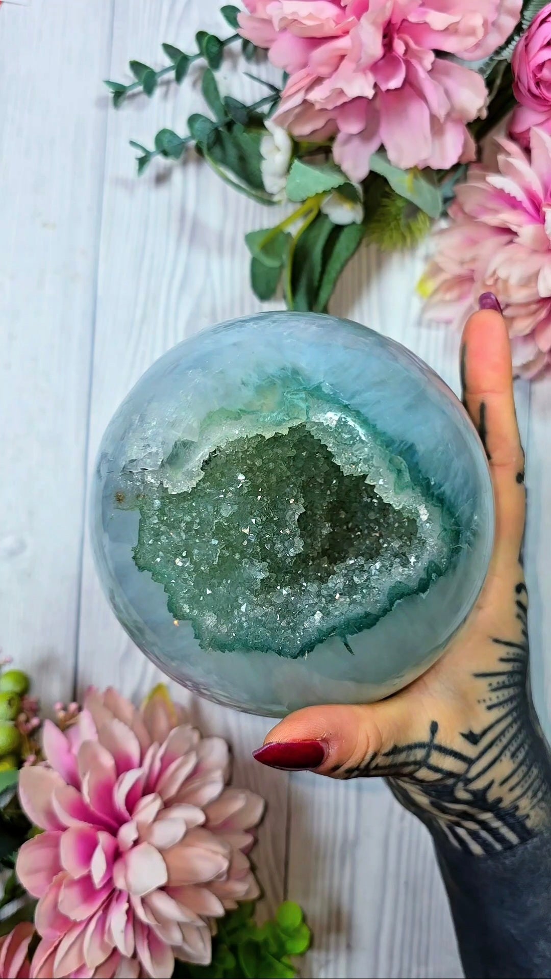 Druzy Rainbow Amethyst Sphere CS384