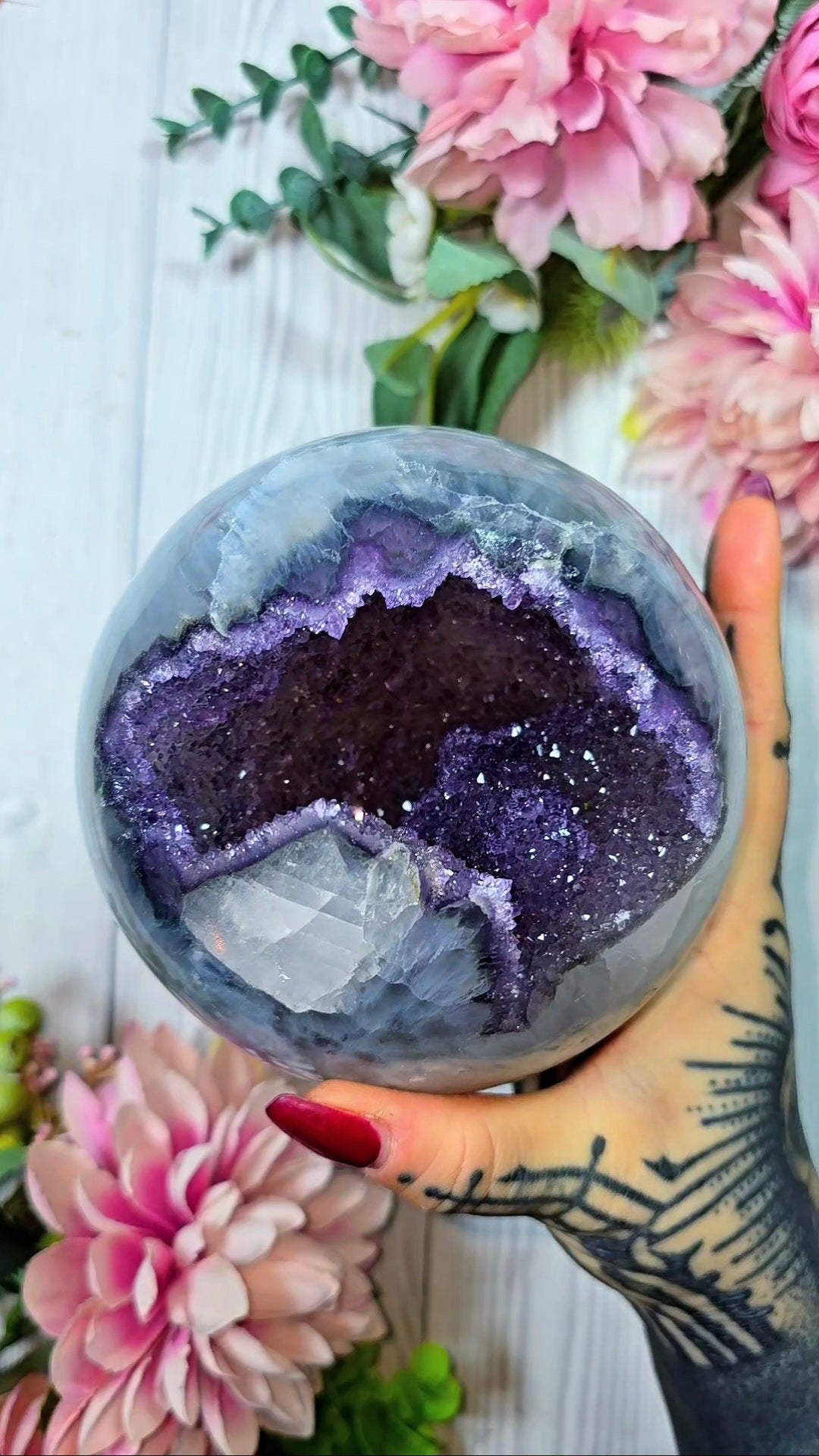 Druzy Rainbow Amethyst Sphere CS385