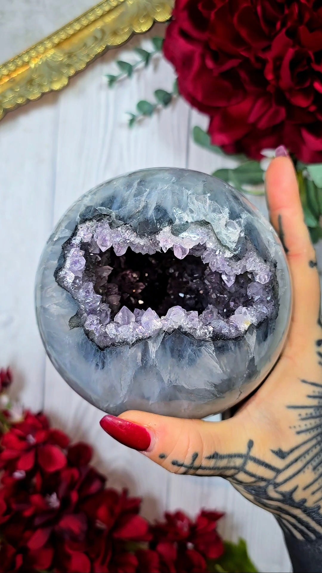 Druzy Rainbow Amethyst Sphere CS383
