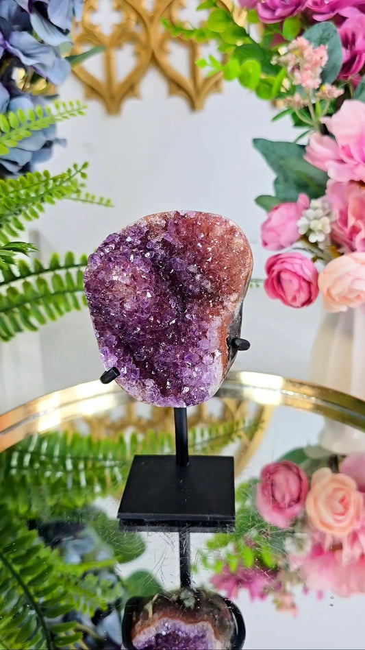 Sparkly Rainbow Amethyst on Stand 287