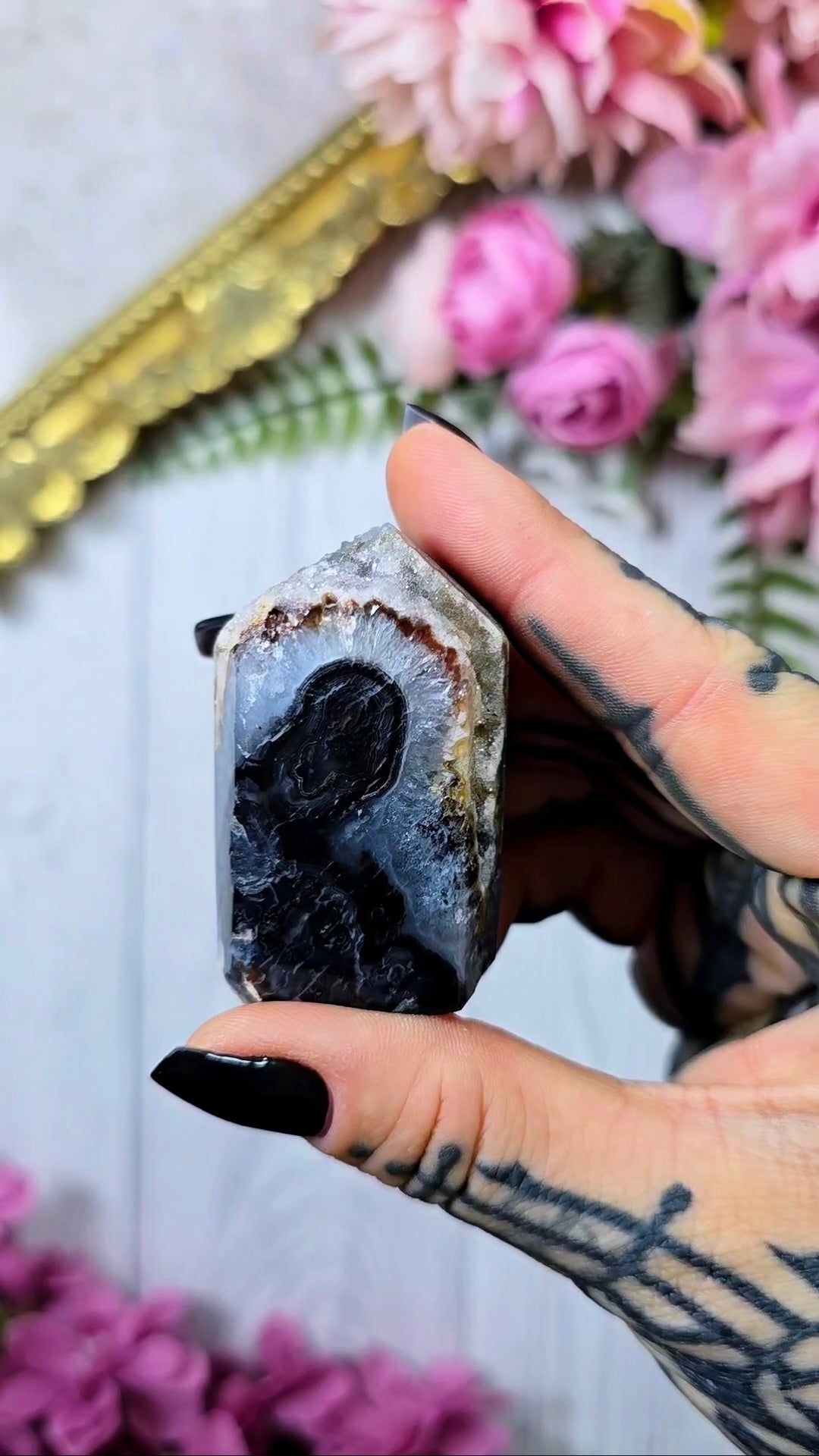 Druzy Agate / Chalcedony Tower CT904