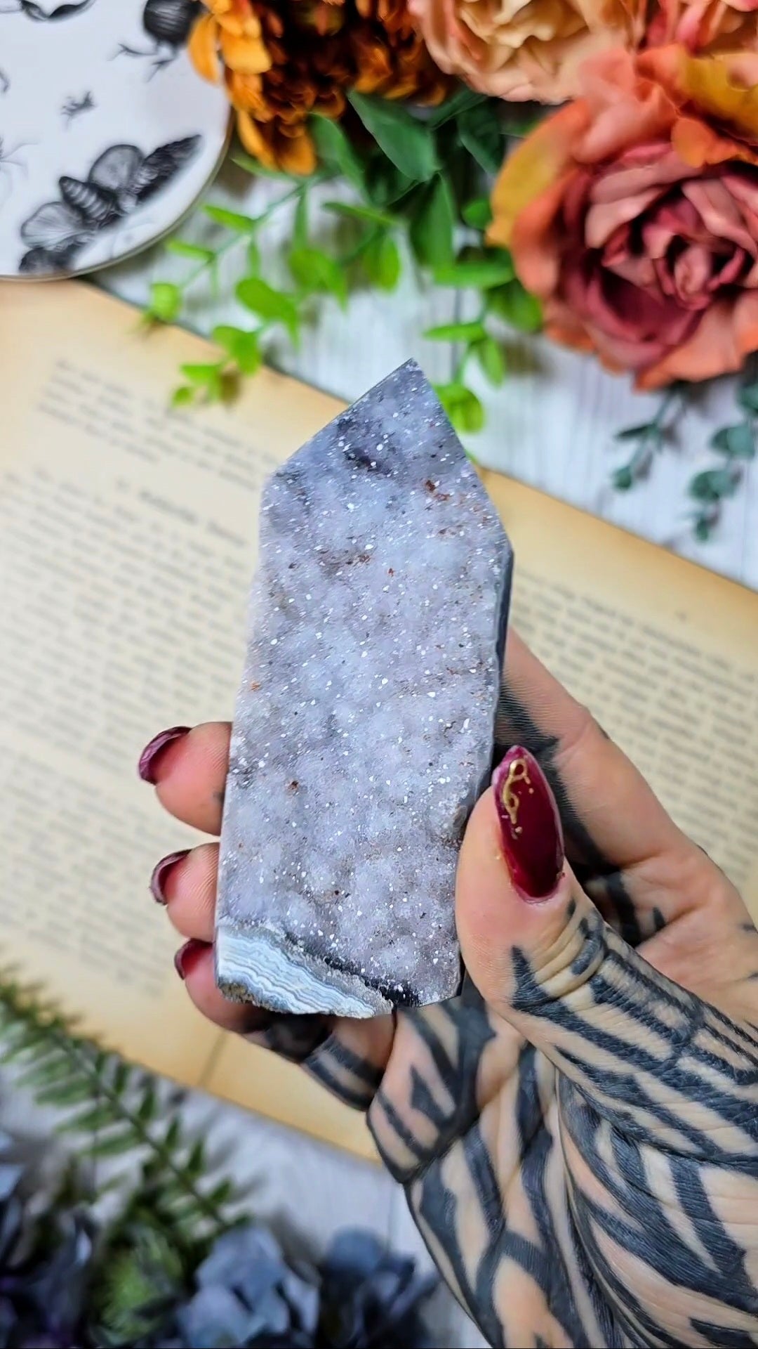 Druzy Agate / Chalcedony Tower CT906