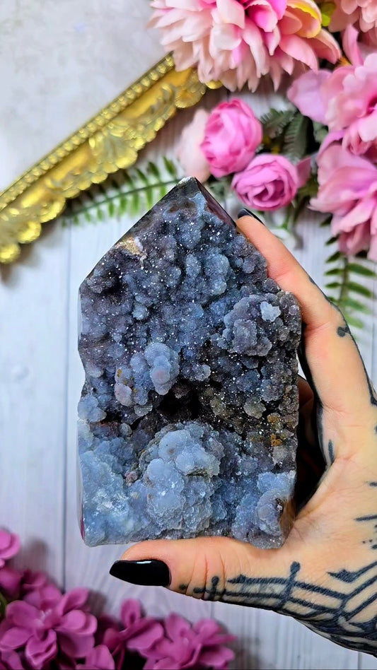 Druzy Agate / Chalcedony Tower CT913