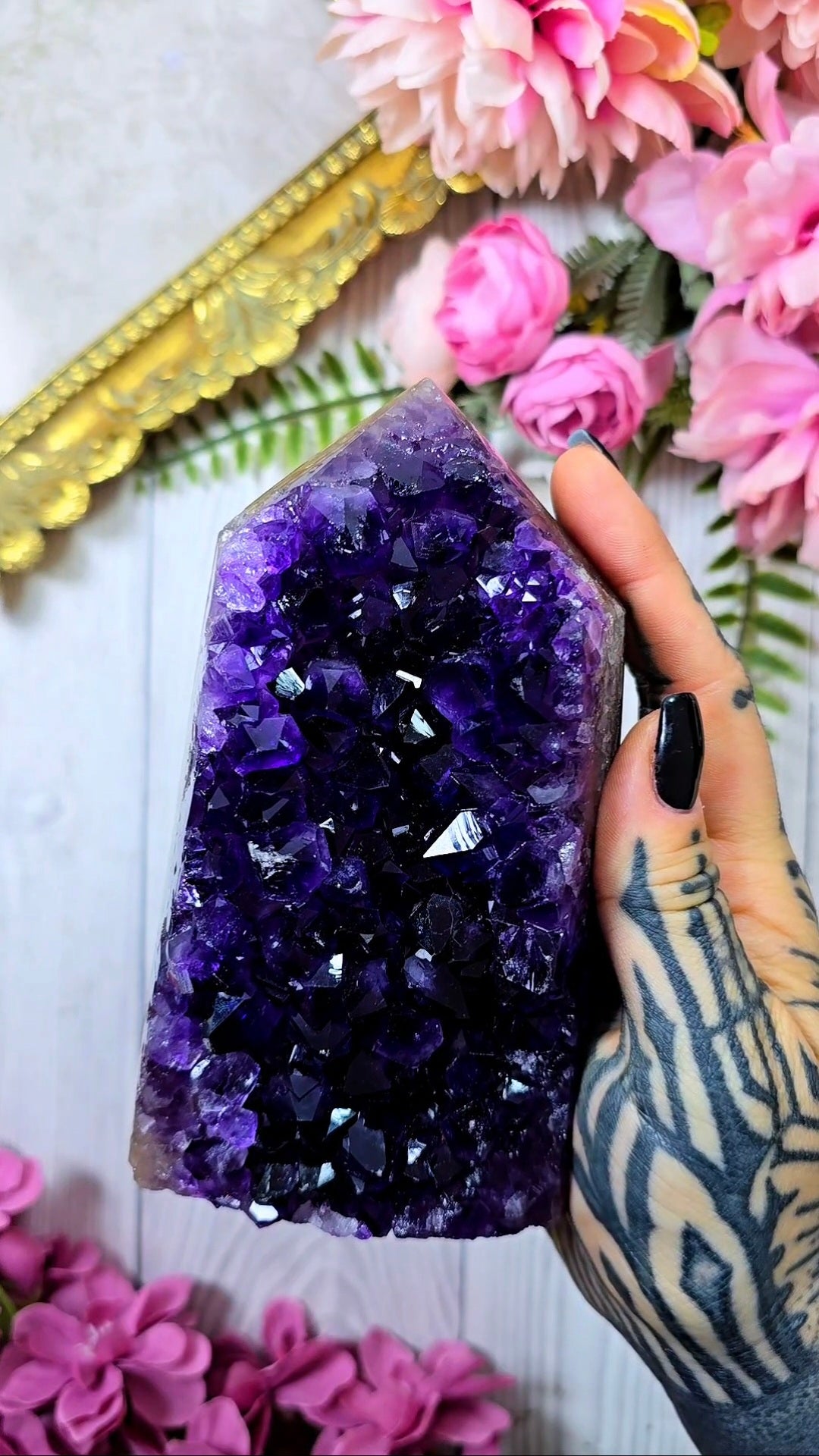 Druzy Amethyst / Agate Tower CT915