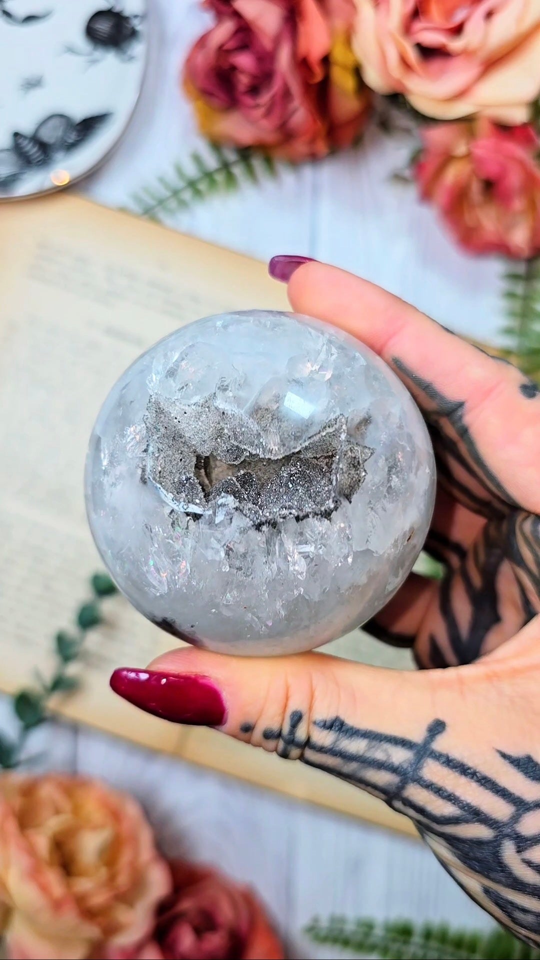 Druzy Rainbow Amethyst Sphere CS387