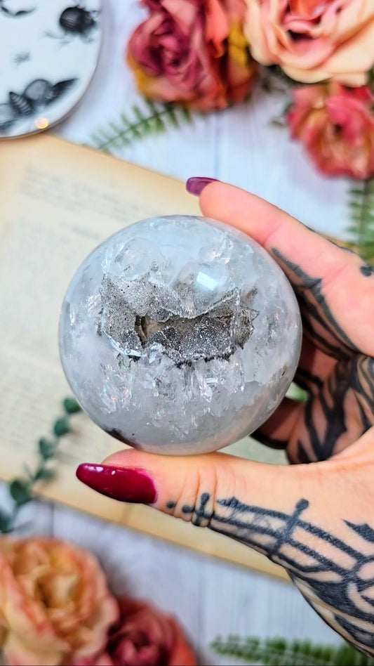 Druzy Rainbow Amethyst Sphere CS387