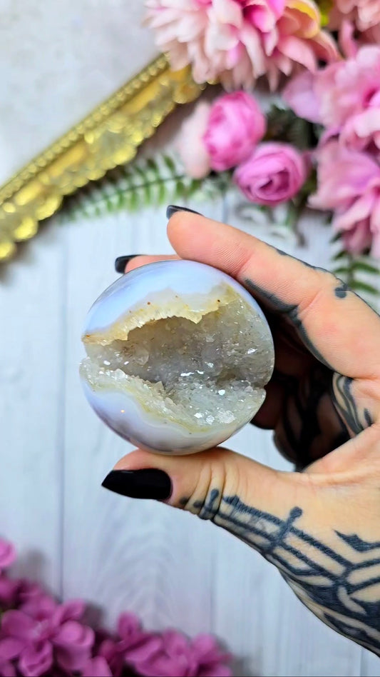 Druzy Agate Sphere CS392