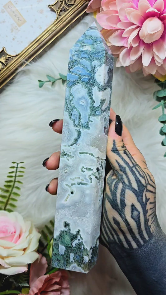 Big Moss Agate Tower 02